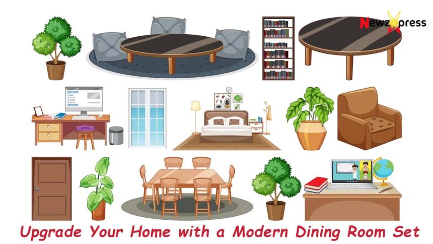 Home with a Modern Dining Room Set