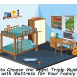 Triple Bunk Bed with Mattress for Your Family