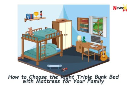 Triple Bunk Bed with Mattress for Your Family